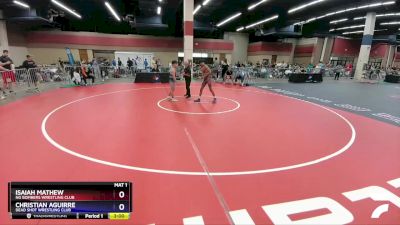 106 lbs Round 3 - Isaiah Mathew, NG Bombers Wrestling Club vs Christian Aguirre, Dead Shot Wrestling Club