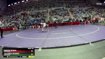 106 lbs Quarterfinal - Julianna Ocampo, New Haven vs Griffin Byrum, Jay County