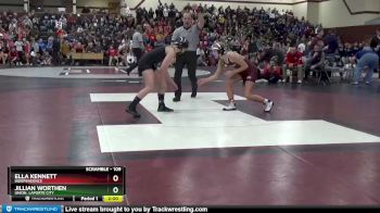 109 lbs 1st Place Match - Ella Kennett, Independence vs Jillian Worthen, Union, LaPorte City