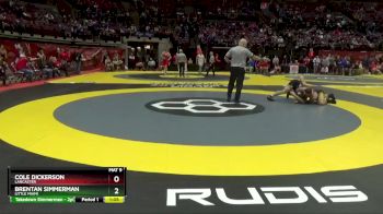 D1-215 lbs Champ. Round 1 - Brentan Simmerman, Little Miami vs Cole Dickerson, Lancaster