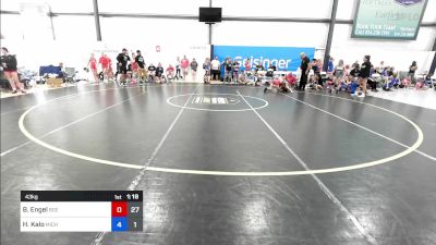 43 kg Rr Rnd 4 - Brynn Engel, Badger Girls Elite vs Harper Kalo, Michigan Rev Girls Blue