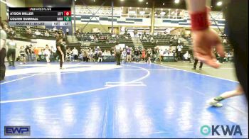 64 lbs Consolation - Ayson Miller, Standfast vs Colten Sumrall, Harrah Little League Wrestling