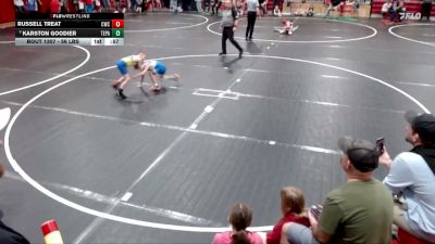 56 lbs Champ. Rd Of 16 - Russell Treat, Cougar Wrestling Club vs Karston Goodier, Terreton Panthers