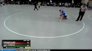 90 lbs Round 3 - Carleigh Clark, BullTrained Wrestling vs Nora Ohnemus, Iowa