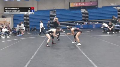 110 lbs Quarterfinal - Diana Gonzalez, Life University vs Haley Zinninger, Emmanuel University