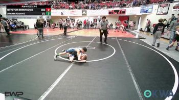 61 lbs Final - Bryston Brimacomb, Checotah Matcats vs Jonah Aguayo, Grove Takedown Club