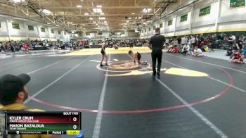 105 lbs Semifinal - Kyler Crum, Pirate Wrestling Club vs Mason Bazaldua, Team Champs