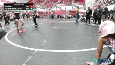 80 lbs Round Of 16 - Jett Hinz, Weatherford Youth Wrestling vs DeAndre Denmark Jr., D3 Wrestling Cluib