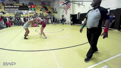 138 lbs Consi Of 4 - Brooklyn Willis, Wagoner vs Niana Ruataake, Har-Ber High School