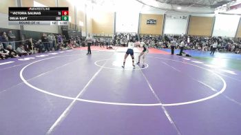 132 lbs Round Of 16 - Victoria Salinas, Toll Gate vs Delia Saft, Lincoln Academy