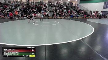 85 lbs Cons. Semi - Logan Gass, Moen Wrestling Academy vs Grady Langham, Honey Badger Wrestling