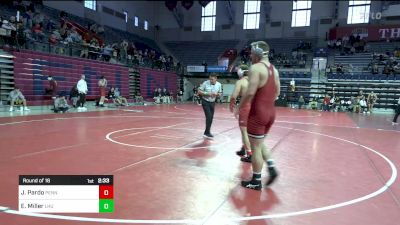 285 lbs Round Of 16 - John Pardo, Univ Of Pennsylvania vs Ethan Miller, Lock Haven