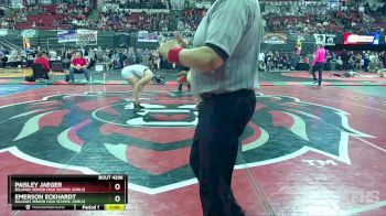 G - 145 lbs Cons. Round 4 - Paisley Jaeger, Billings Senior High School (Girls) vs Emerson Eckhardt, Billings Senior High School (Girls)