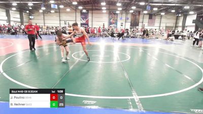 138 lbs Round Of 32 - Jonah Paulino, Doughboy Black vs Blake Reihner, Quest School Of Wrestling Gold