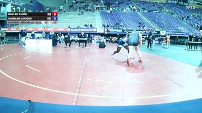 124 lbs Placement Matches (16 Team) - Kaylee Annis, Southern Oregon University vs Kamilah Brooks, Lindsey Wilson