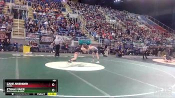 132 lbs Champ. Round 1 - Zane Awender, Oakes vs Ethan Maier, New Salem-Almont