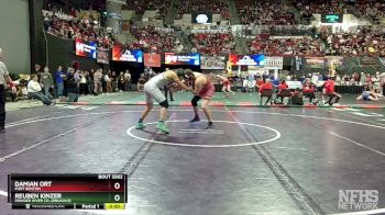 3rd Place Match - Damian Ort, Fort Benton vs Reuben Kinzer, Powder River Co. (Broadus)