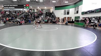 85-90 lbs Round 4 - Olivia Worden, Paola Wrestling vs Baylor Waltemath, 308 Wrestling Academy