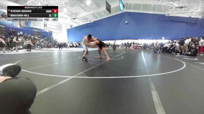 285 lbs 3rd Place Match - Brayden Hill, Garden City vs Steven Brown, Shawnee Mission Northwest