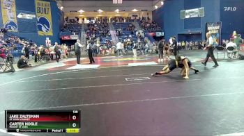 138 lbs Quarterfinal - Carter Nogle, Mount St Joes vs Jake Zaltsman, St John Vianney