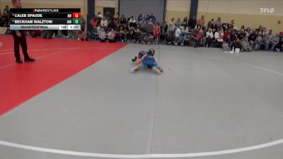 70 lbs Quarterfinal - Caleb Spaude, Rogers Wrestling vs Beckham Walztoni, Immortal Athletics WC