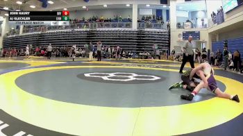 132 lbs 7th Place Match - Aj Gleckler, Evergreen vs John Haury, Bryan High School