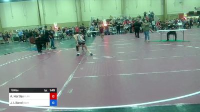 124 lbs Semifinal - Jasmine Lilland, Mayhem Wrestling Club vs Addison Hartley, Florida Phoenix