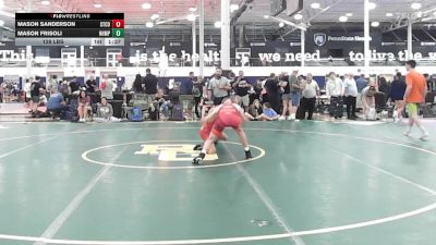128 lbs Rr Rnd 1 - Mason Sanderson, State College - HS vs Mason Frisoli, Northampton - HS