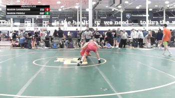 128 lbs Rr Rnd 1 - Mason Sanderson, State College - HS vs Mason Frisoli, Northampton - HS