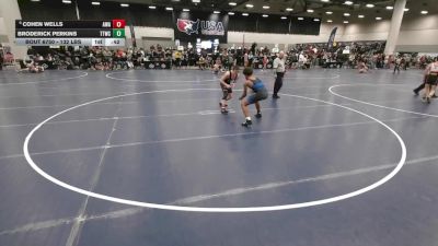 132 lbs Cons. Rd Of 16 - Broderick Perkins, Team Tulsa Wrestling Club vs Cohen Wells, Ascend Wrestling Academy