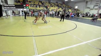 126 lbs Quarterfinal - Tiesen Wooten, Wagoner vs Ireland Fowler, Har-Ber High School