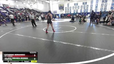 105 lbs Semifinal - Katherine Hernandez, Bell Gardens vs Valeria Miranda-Rodriguez, Canoga Park