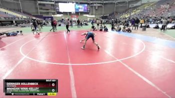 150 lbs Cons. Round 4 - Brendan Winn-Kelley, Grand Forks Gladiators Wrestling Club vs Deringer Hollenbeck, Oklahoma