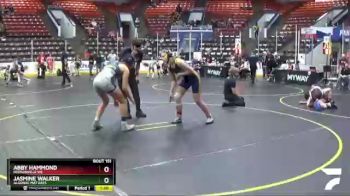 130 lbs 5th Place Match - Jasmine Walker, Algonac Mat Rats vs Abby Hammond, Hudsonville WC