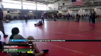 132 lbs Round 2 (4 Team) - Kyra Tomlinson, Indiana INFERNO GOLD vs Mariah Webster, Youtube Wrestlers