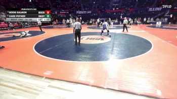 1A 190 lbs Champ. Round 1 - Cade Poyner, Coal City vs Bodie Salmon, Aledo (Mercer County)