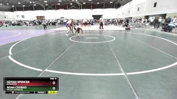 215 lbs Cons. Round 1 - Noah Chobad, Valley Center HS vs Asyiah Spencer, McAlester