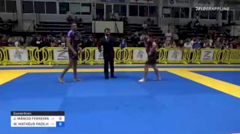 JOÃO MÁRCIO FERREIRA DOS SANTOS vs WILLIAM MATHEUS PADILHA MACIEL 2021 Pan IBJJF Jiu-Jitsu No-Gi Championship