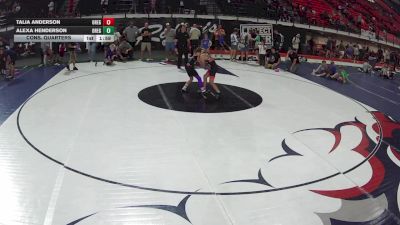 71.9-77.8 lbs Champ. Round 3 - Talia Anderson, Oregon vs Alexa Henderson, Oregon