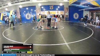 106 Gold Quarterfinal - Jordan Mukaddam, Fleming Island vs Julian Ruiz, Braddock