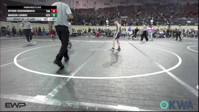 70 lbs Consi Of 16 #2 - Ryker Roedenbeck, Tahlequah Wrestling Club vs Mason Londo, Keystone Kids Wrestling Club