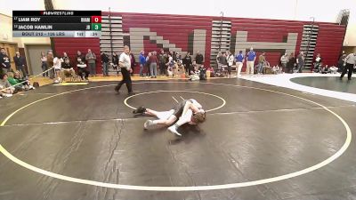 126 lbs Consi Of 8 #1 - Liam Roy, RHAM vs Jacob Hamlin, Joel Barlow