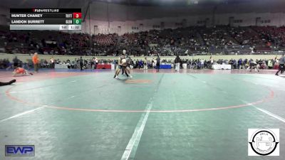 161 lbs Round Of 16 - Hunter Chaney, Tuttle Wrestling Club vs Landon Surrett, Glenpool JH