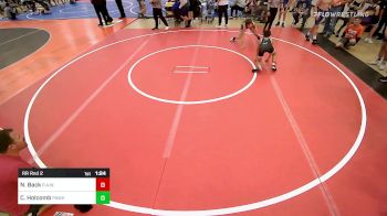 92 lbs Rr Rnd 2 - Noah Back, R.A.W. vs Cael Holcomb, Pawhuska Elks Takedown