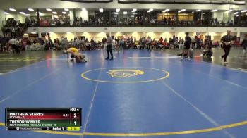 157 lbs Round 2 (12 Team) - Matthew Starks, St. Clair vs Trevor Winkle, Southwestern Michigan College