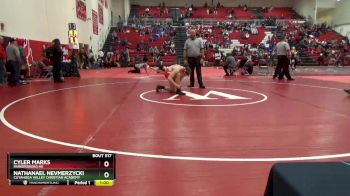 175 lbs Round 6 - Nathanael Nevmerzycki, Cuyahoga Valley Christian Academy vs Cyler Marks, Parkersburg HS