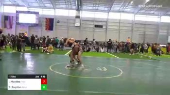 5th Place - Owen Barton, Diamondville WC vs Bryson Harrington, The Club