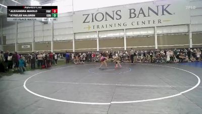 83 lbs 1st Place Match - Alexandra Maiolo, Champions Wrestling Club vs Kynzlee Halgren, Iron County Wrestling Academy