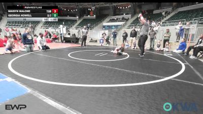55 lbs Rr Rnd 1 - Maisyn Malone, Team Tulsa NDT vs Georgia Howell, LA Smashers