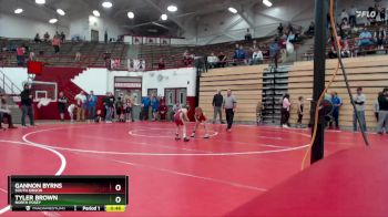 52-57 lbs 3rd Place Match - Gannon Byrns, South Gibson vs Tyler Brown, North Posey
